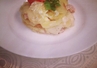 Гратен из картофеля с копченой курицей
