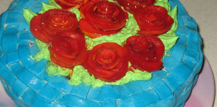 Шаг №6 МК Розы из яблок от best