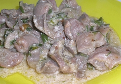 Поджарка с подливкой