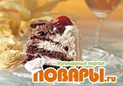 Рецепт: Торт "Пьяная вишня"