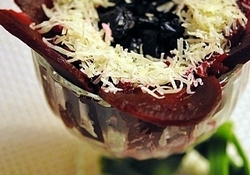 Рецепт:  Салатик «Цветочный коктейль»