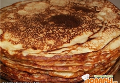 Блины на сгущённом молоке