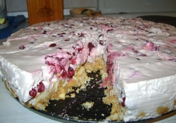 Рецепт: Торт "Вишня + клюква"