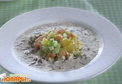 Холодный суп из щавеля 