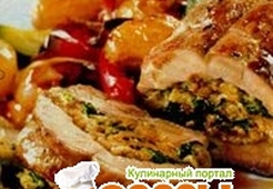 Грудинка с овощами 