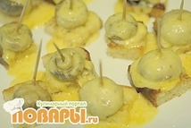 Шаг 3: После того, как все канапешки …