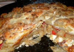 Рецепт: Картофельная запеканка с курицей