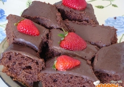 Рецепт: Быстрый шоколадный пирог