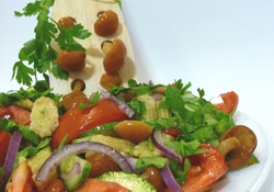 Рецепт: Салат овощной с грибами