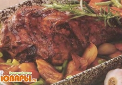 Рецепт: Молодой барашек в портвейне