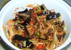 Рецепт: Хе из баклажан