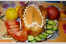 Шаг 6: Курицу положите в рукав и …