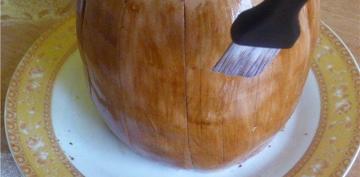 Шаг №6 МК бочонок мёда от Лена-Леночка