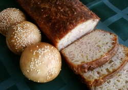 Рецепт: Хлеб, испеченный с ветчиной