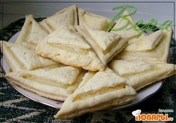 Рецепт: Слойки с ванильным кремом