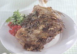 Рецепт: Баранина с желе из красной смородины