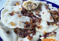 Рецепт:  Вареники с ливером