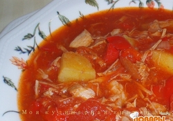 Рецепт: Суп-гуляш в венгерском стиле