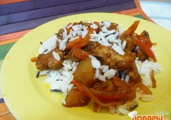 Рецепт: Курица в кисло-сладком соусе по-китайски