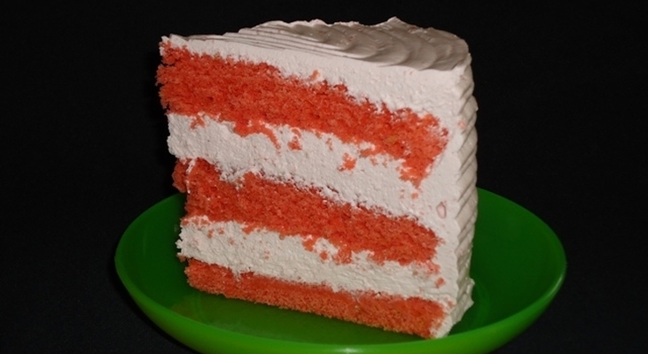 Вишневый масляный бисквит