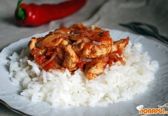 Курица в богатом томатном соусе