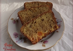 Рецепт: Апельсиновый кекс с заливкой