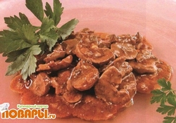 Рецепт: Почки в соусе
