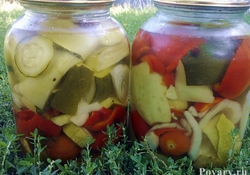 Рецепт: Консервированное овощное ассорти
