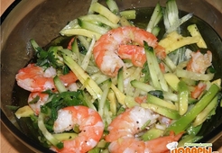 Салатик с креветками