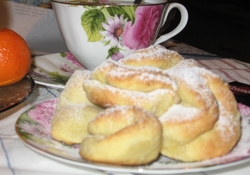 Рецепт: Печенье творожное без сахара