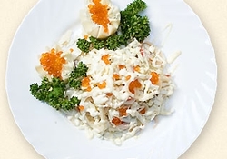 Рецепт: Салат с красной икрой