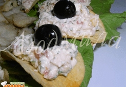 Закуска на чипсах