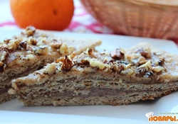 Рецепт: Медовый торт без сахара (постный)