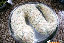 Шаг 1: Все ингредиенты мелко порубить, заправить …