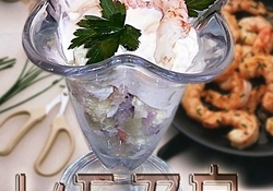 Рецепт: Салат коктейль с креветками