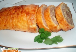 Яично-мясной рулет