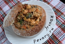 Шаг 8: Срезать верхушку у хлеба, удалить …