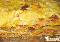 Рецепт: Лазанья с грибами
