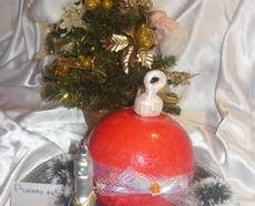 Рецепт: Торт-елочная игрушка