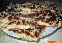 Рецепт: Песочный пирог с вареньем