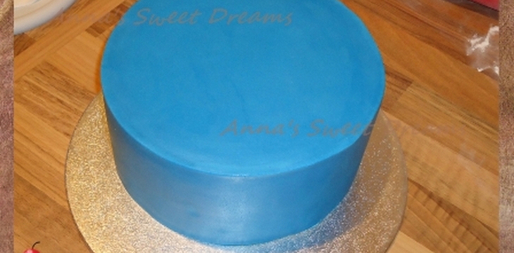 Шаг №16 МК Торт Русалочка Ариэль от Annula