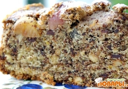 Рецепт: Ореховый пирог с ягодами