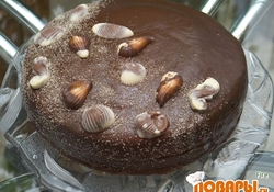 Рецепт: Торт «Пьяная вишня» 