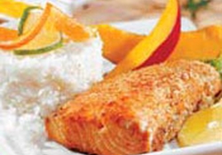 Рецепт: Морской лосось с манговым чатни