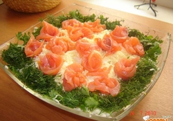 Рецепт: Салат "Розочки"