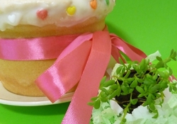 Рецепт: Кулич пасхальный творожный