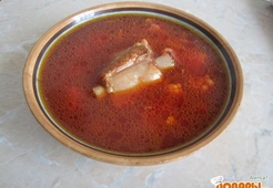 Украинский борщ с цветной капустой