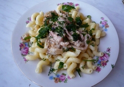 Рецепт: Морской коктейль с пастой