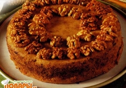 Рецепт: Маисовый торт с орехами 