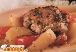 Курица в горшочке